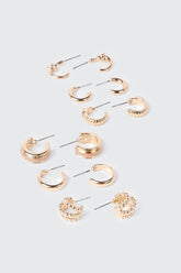 6-Pack Mini Hoop Earrings