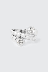 Twisted Beaded Ring with Stones