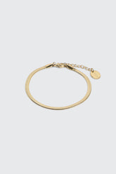 14K Gold Plated Herringbone Bracelet