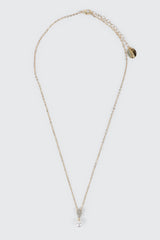 14K Gold Pearl and heart Pendant Necklace