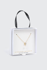 14K Gold Pearl and heart Pendant Necklace