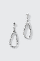 Rhinestone Teardrop Earrings