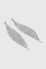 Rhinestone Fringe Earrings