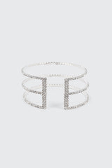 3 Row Rhinestone Bracelet
