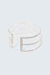 3 Row Rhinestone Bracelet