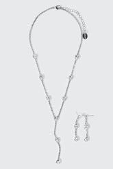 Rhinestone Necklace Set