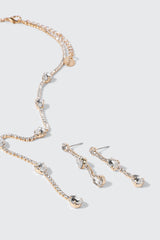 Rhinestone Necklace Set