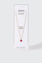 14K Gold-Plated January Birthstone Necklace