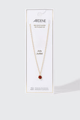 14K Gold-Plated July Birthstone Necklace