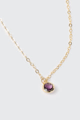 14K Gold-Plated September Birthstone Necklace