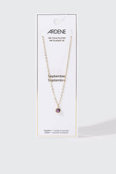 14K Gold-Plated September Birthstone Necklace