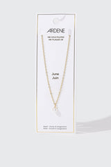14K Gold-Plated June Birthstone Necklace