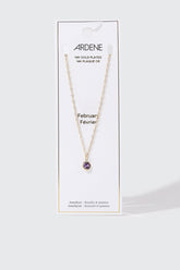 14K Gold-Plated February Birthstone Necklace