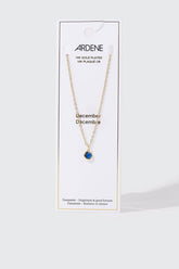 14K Gold-Plated December Birthstone Necklace