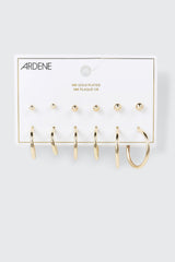 14K Gold Plated Earrings Set