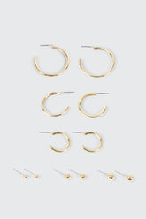 14K Gold Plated Earrings Set
