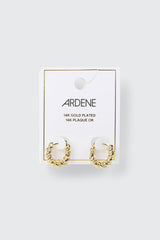 14K Gold Plated Hoop Earrings