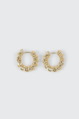 14K Gold Plated Hoop Earrings