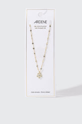 14K Gold Daisy Charm Necklace