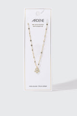 14K Gold Daisy Charm Necklace