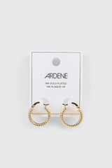 14K Gold Plated Hoop Earrings