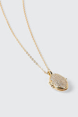14K Gold-Plated Locket Necklace