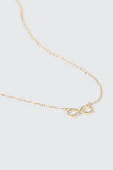 14K Gold Plated Infinity Necklace