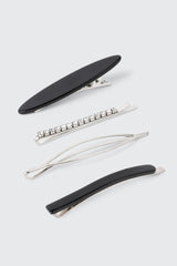 4-Pack Tortoiseshell Hair Snap Set