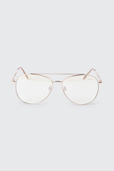 Clear Aviator Blue Light Glasses
