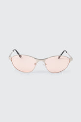 Slim Oval Cat Eye Sunglasses