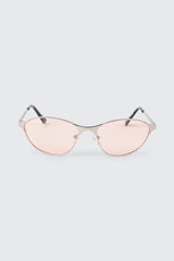 Slim Oval Cat Eye Sunglasses