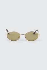 Oval Metal Sunglasses