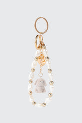 Puppy & Heart Charm Keychain