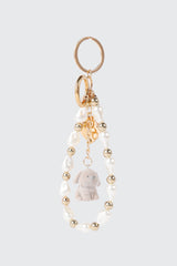 Puppy & Heart Charm Keychain