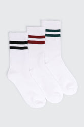 Ribbed Crew Socks