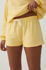 Contrast Drawcord Knit Shorts
