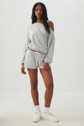Contrast Drawcord Knit Shorts