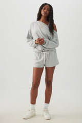 Off Shoulder Oversized Sweatshirt