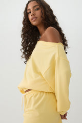 Off Shoulder Oversized Sweatshirt
