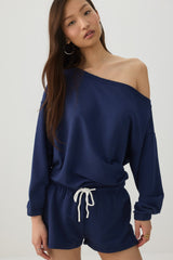 Off Shoulder Oversized Sweatshirt