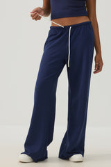 Drawstring Wide Leg Pants
