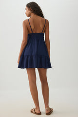 Textured Knit Babydoll Dress