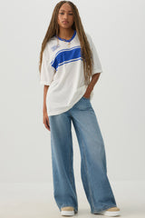 Oversized Football Mesh T-Shirt