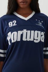 Oversized Football Mesh T-Shirt