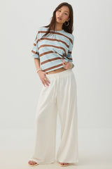 Striped Drop Shoulder T-Shirt