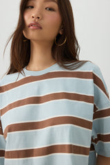 Striped Drop Shoulder T-Shirt