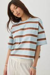 Striped Drop Shoulder T-Shirt