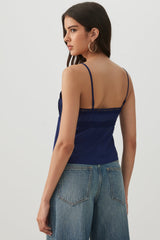 Lace Trim Cropped Tank Top