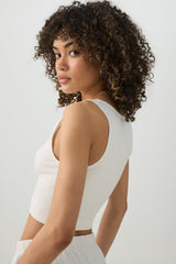 Cropped Rib Seamless Tank Top