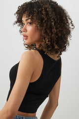Cropped Rib Seamless Tank Top